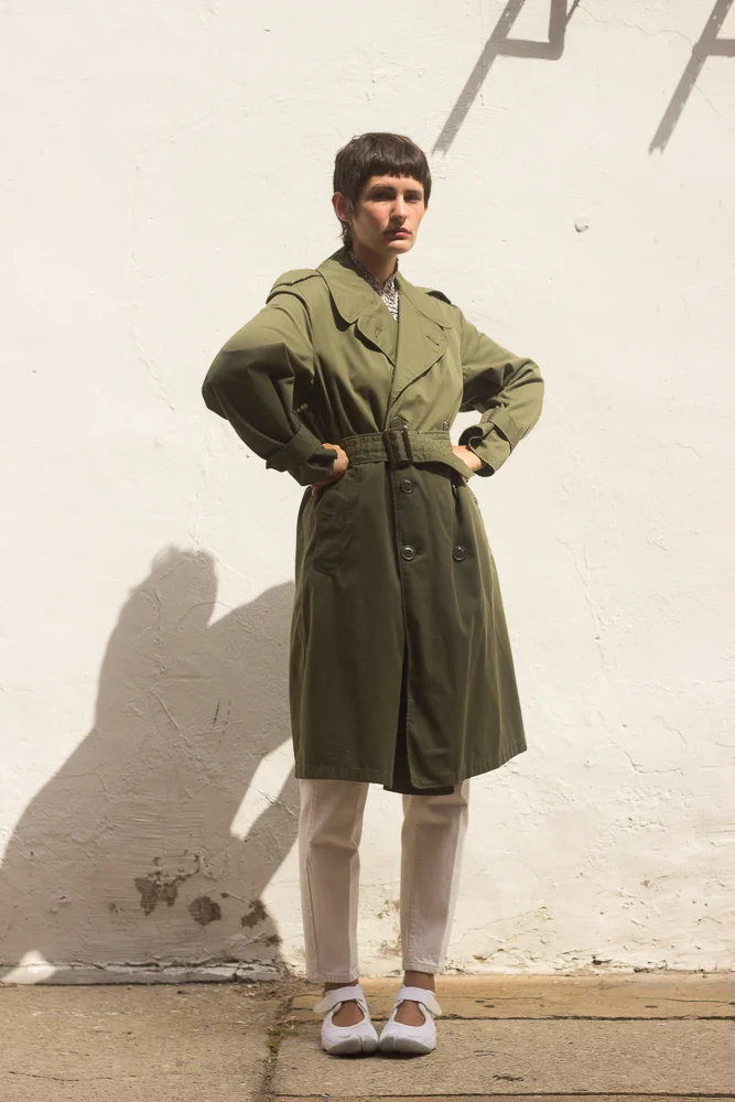 1970s Army Issue Cotton Trench Coat with Liner — Wayward Collection
